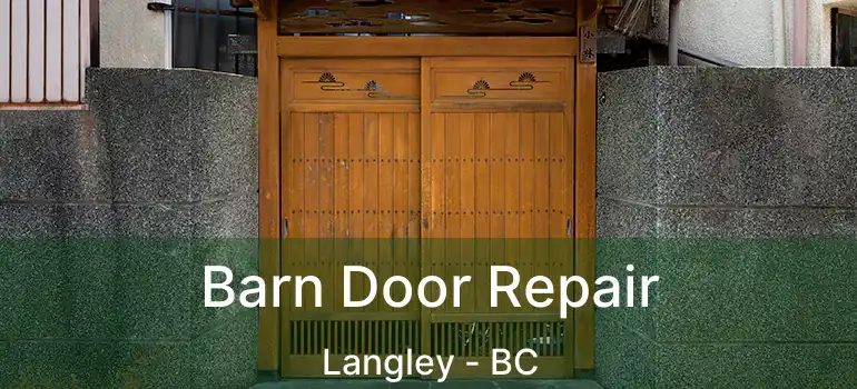  Barn Door Repair Langley - BC