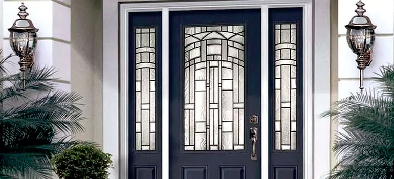 Stained Glass Door Panels in Langley, British Columbia