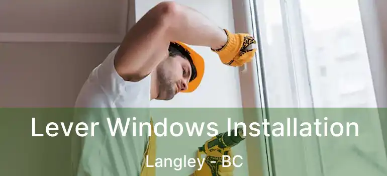 Lever Windows Installation Langley - BC