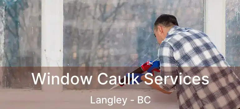  Window Caulk Services Langley - BC
