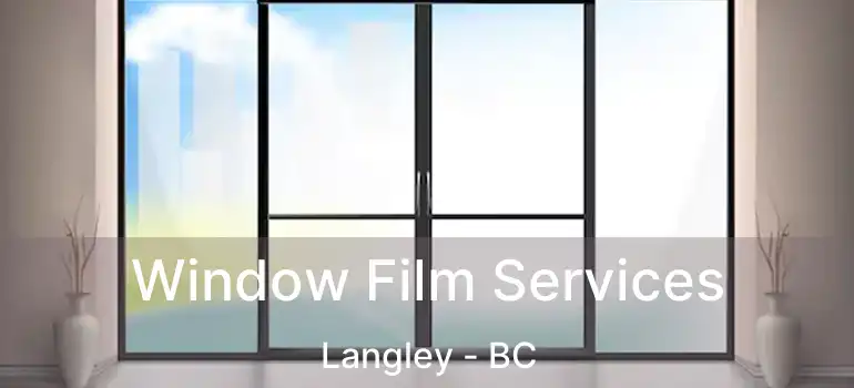  Window Film Services Langley - BC