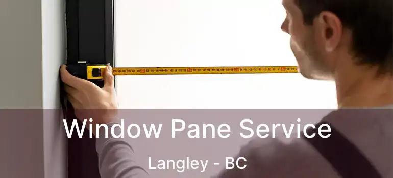  Window Pane Service Langley - BC