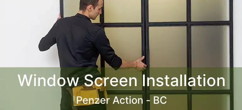  Window Screen Installation Penzer Action - BC