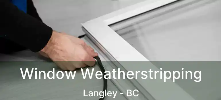  Window Weatherstripping Langley - BC